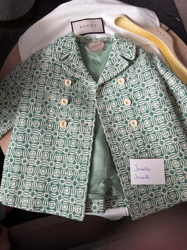 Originele Gucci Mantel voor baby (12-18 mnd), Ophalen, Zo goed als nieuw, Jongetje of Meisje