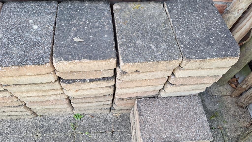 Trommelstenen 30x20x5  Gratis, Ophalen, Gebruikt, Klinkers, 5 tot 10 m²