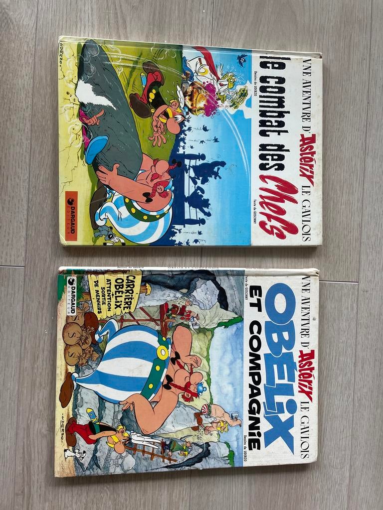 Asterix stripboeken: Le Combat des Chefs & Obelix, Meerdere stripboeken, Ophalen of Verzenden, Zo goed als nieuw