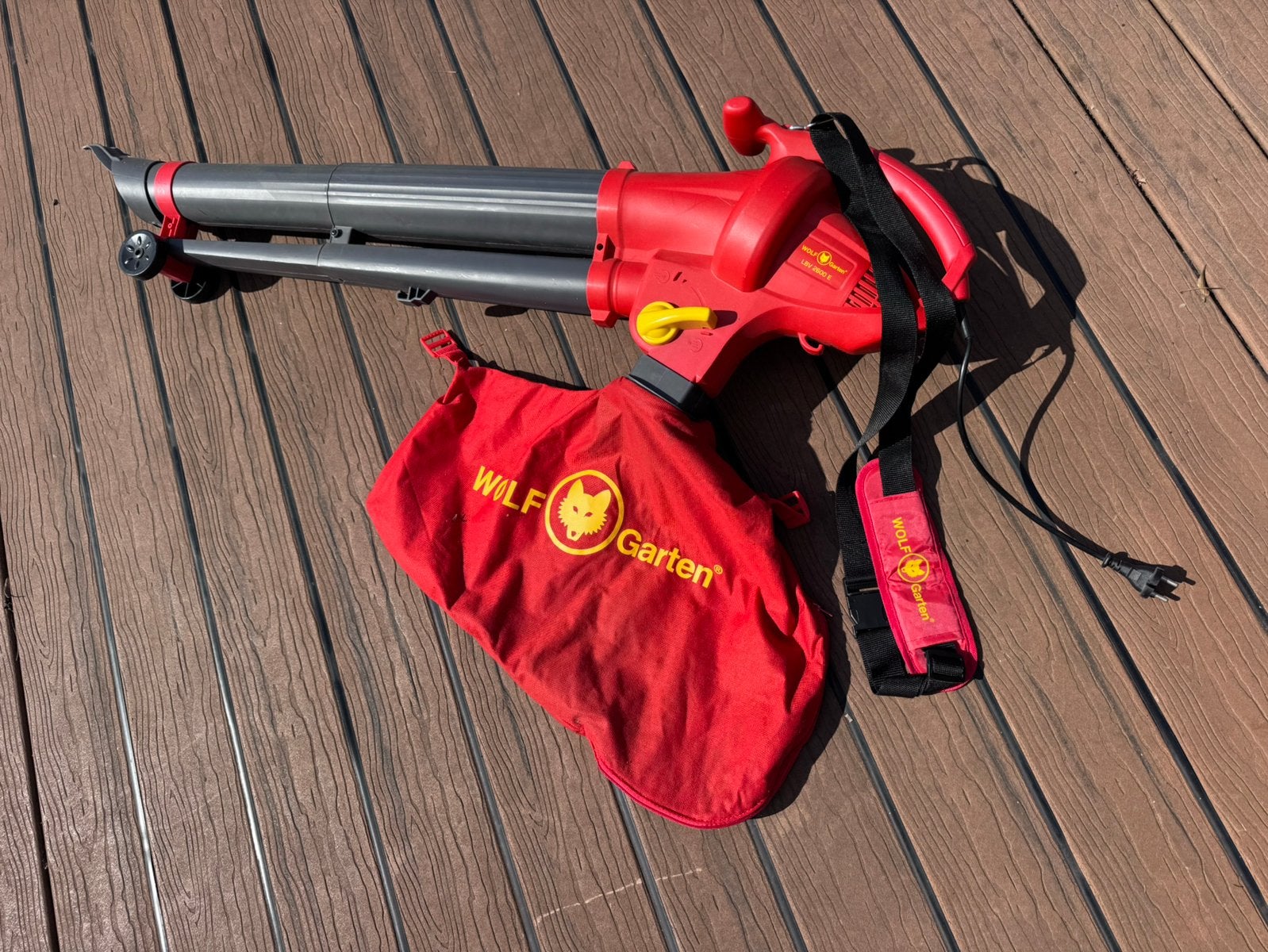 Wolf-Garten LBV 2600 E in nette staat, Tuin en Terras, Bladblazers, Ophalen, Zo goed als nieuw