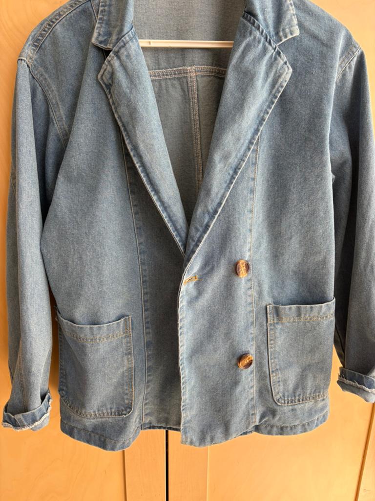 Denim blazer dames, Maat 38/40 (M), Blauw, Nieuw, Ophalen of Verzenden