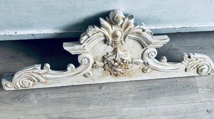 Antiek Houten Ornament - Brocante Wanddecoratie, Ophalen