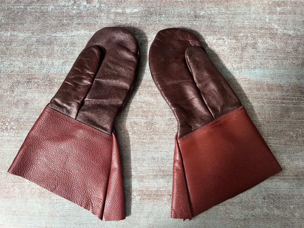 Motor handschoenen/ wanten leer. Mt L., Ophalen of Verzenden, Tweedehands, Handschoenen