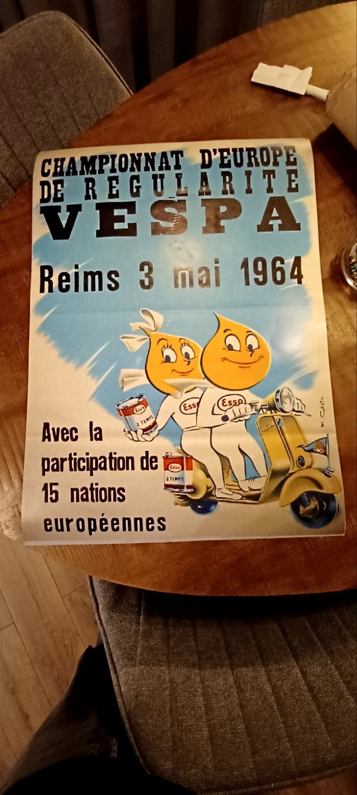 Diverse vespa posters  boekje  borden, Ophalen, Reclamebord