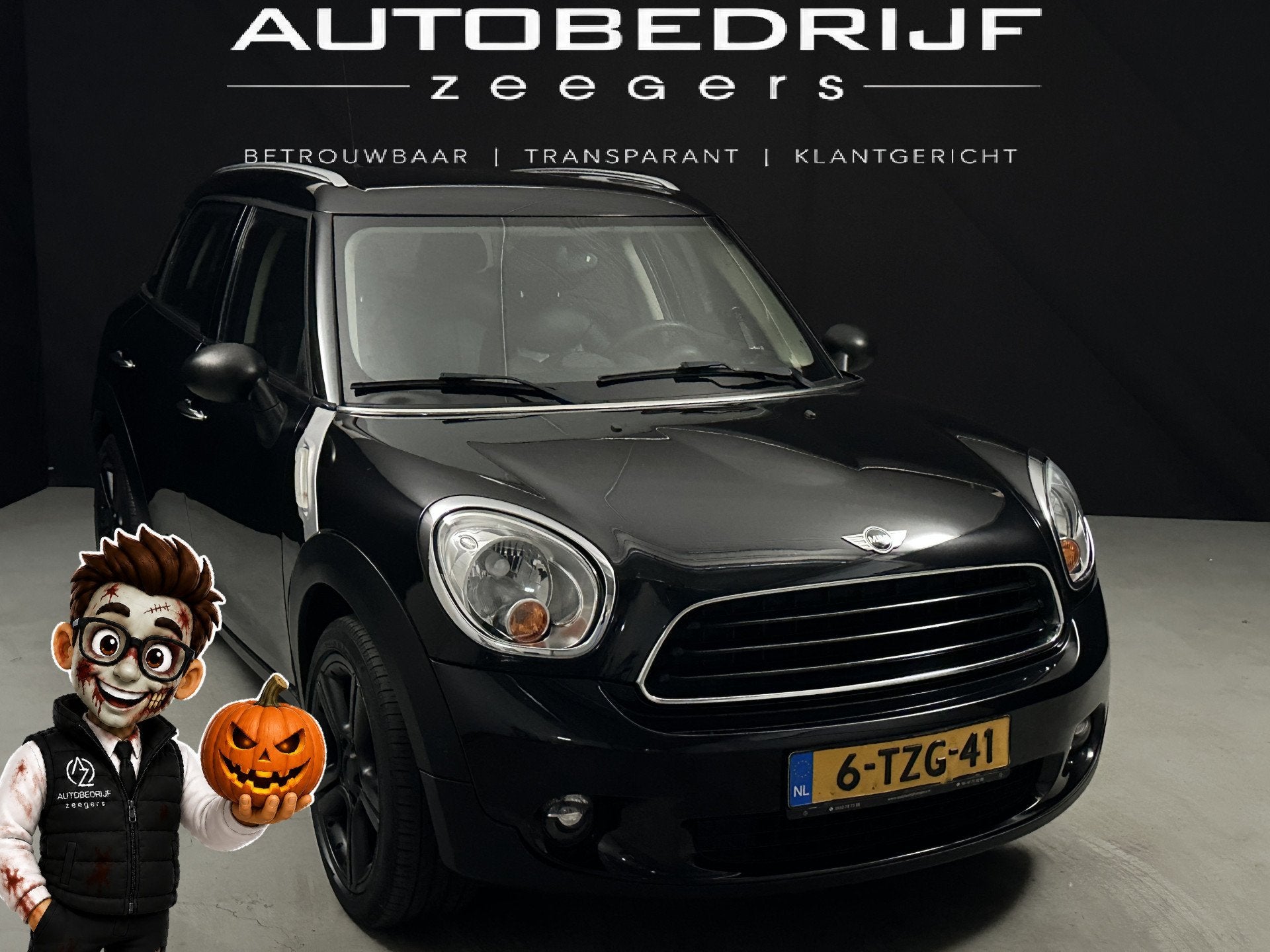 MINI Countryman 1.6 One Salt *AC*Heatseat*Automaat*, Euro 5, Gebruikt, Zwart, Bedrijf