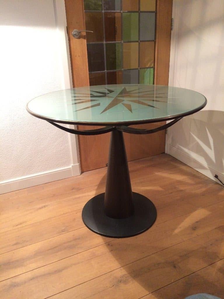 Oscar Tusquets Astrolabio Aleph Driade tafel design D90, Ophalen, Zwart, Zo goed als nieuw, Nvt
