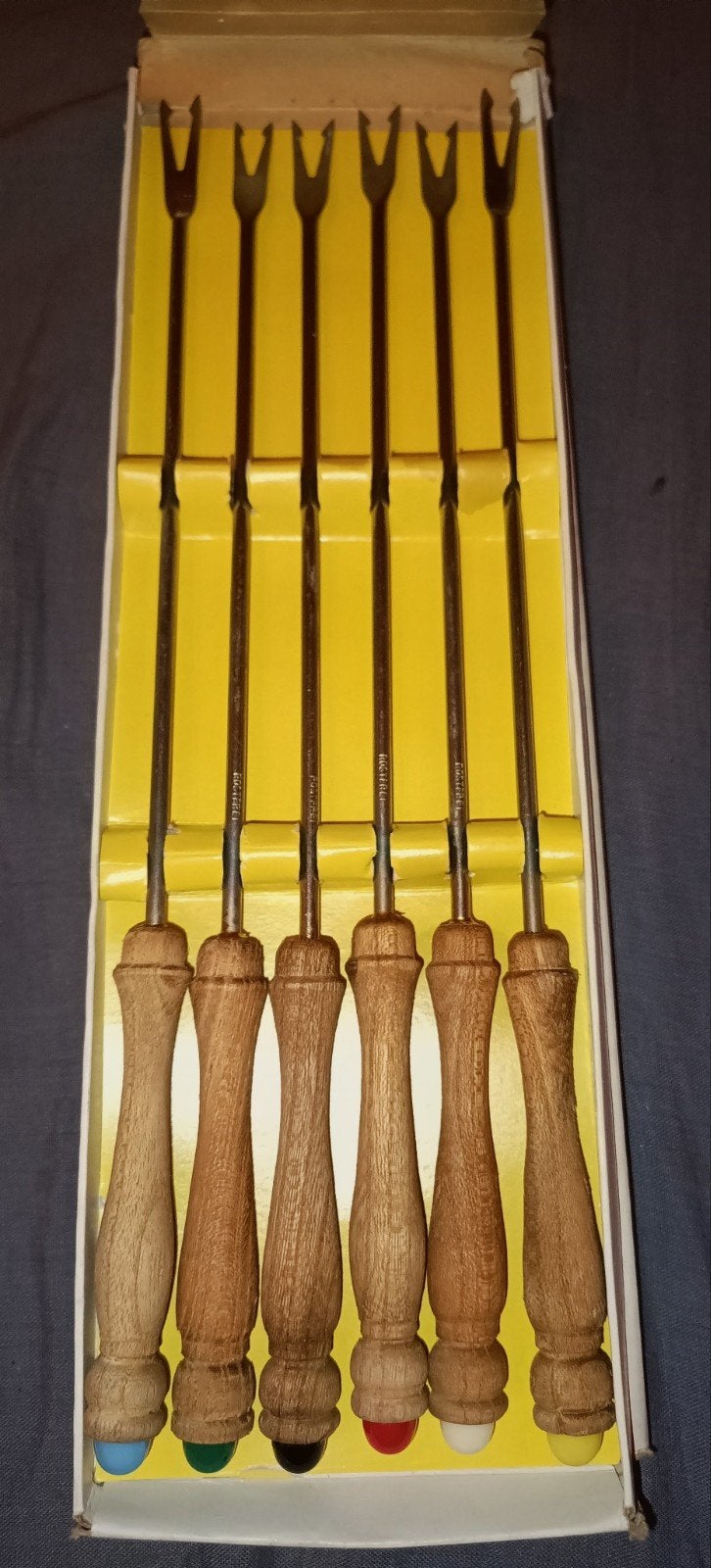 Set fondue vorkjes 6 stuks, Ophalen of Verzenden, Rvs of Chroom