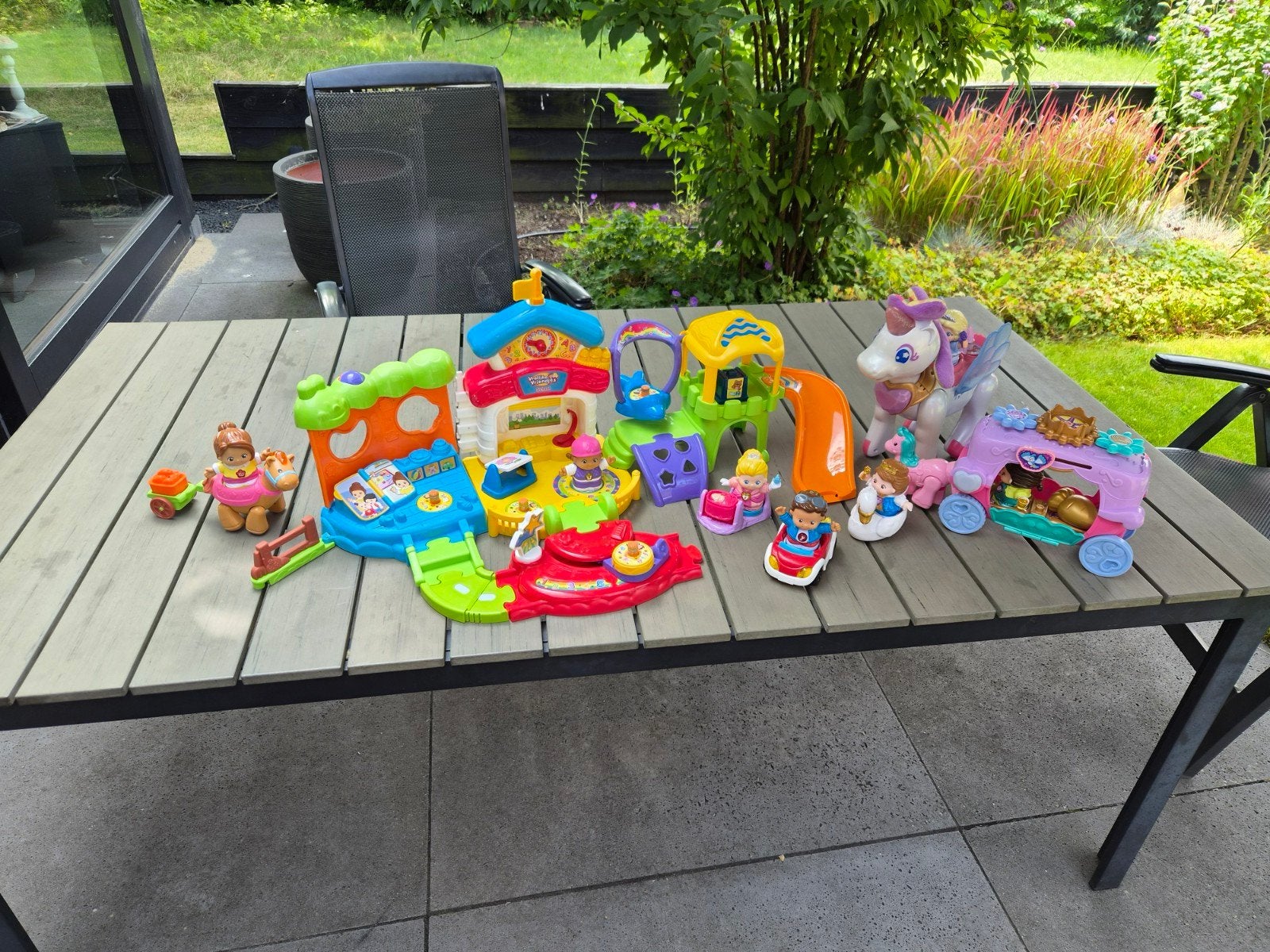 VTech Vrolijke Vriendjes - Grote set met diverse speelsets, Ophalen of Verzenden, Gebruikt, Overige typen, Met licht