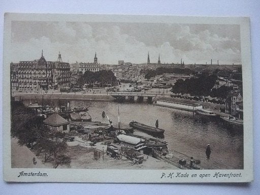 P283 Amsterdam - Prins Hendrikkade, Havenfront, Verzenden, 1920 tot 1940, Ongelopen, Noord-Holland