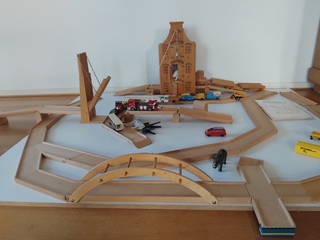 houten speelgoed, Ophalen, Gebruikt