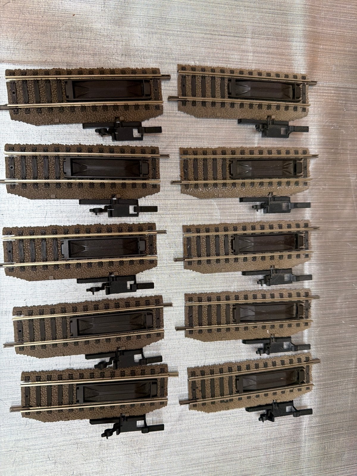 10x Fleischmann H0 Profi-Gleis Hand-Ontkoppelrail 6114, Gebruikt, Gelijkstroom, Fleischmann, Rails