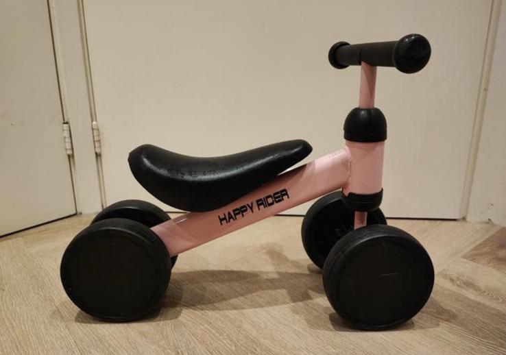 Roze happy rider loop fiets in goede staat, Ophalen of Verzenden, Zo goed als nieuw