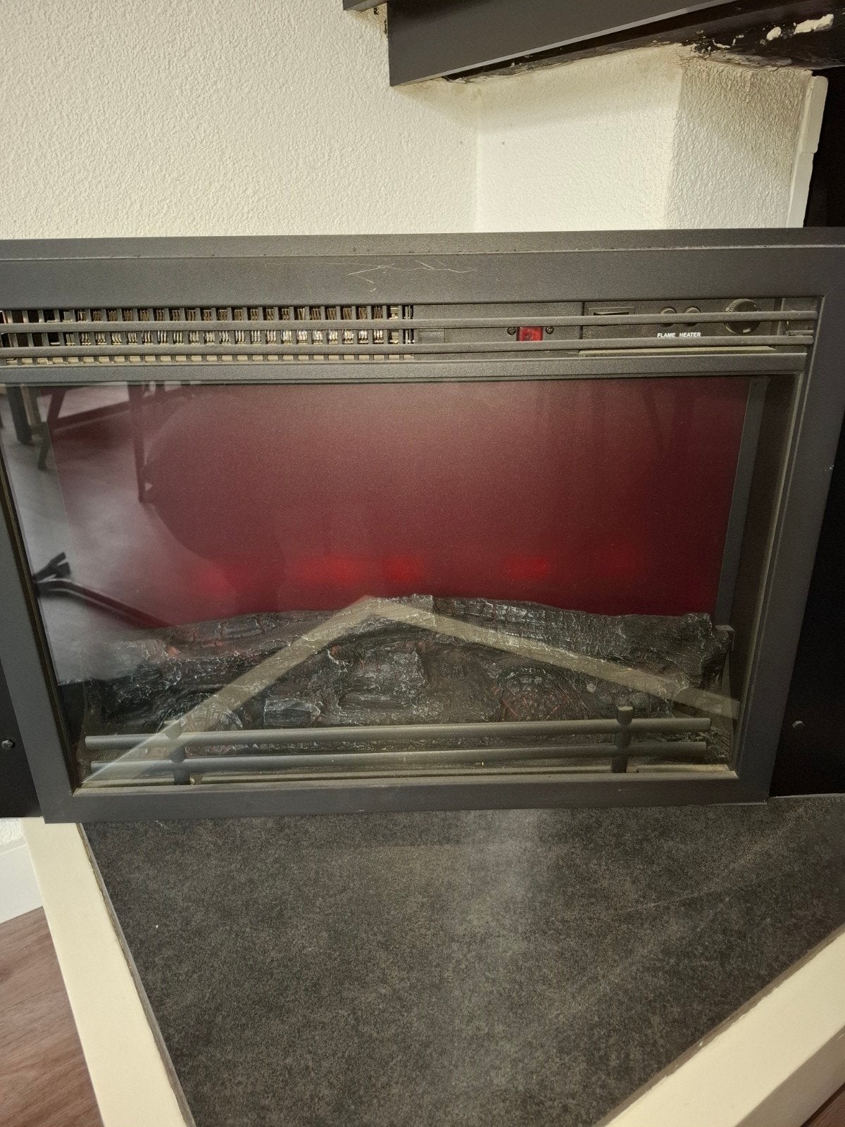 Sfeer kachel   in goede staat met verwarming, Ophalen, Zo goed als nieuw, Vrijstaande haard, Elektrische haard