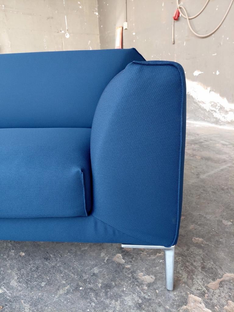 Pode Fold | 3,5 zits | Blauw | Refurbished, Leolux, Info@andriesign.nl, Driepersoons, 75 tot 100 cm