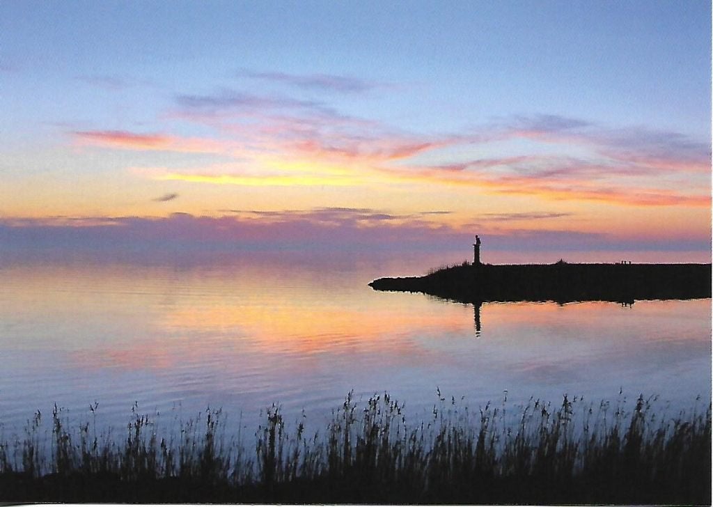 Afsluitdijk- -Zonsondergang., Verzamelen, Ansichtkaarten | Nederland, Verzenden, 1980 tot heden, Ongelopen, Noord-Holland