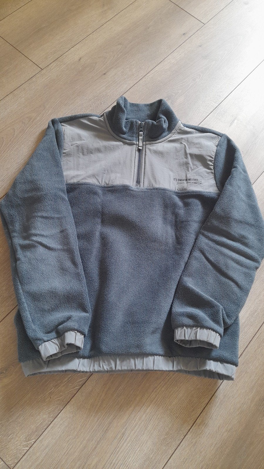 Pomp de Lux fleece trui rafblauw, IZGG maat 146/152 (valt ru, Trui of Vest, Ophalen of Verzenden, Zo goed als nieuw, Pomp de Lux