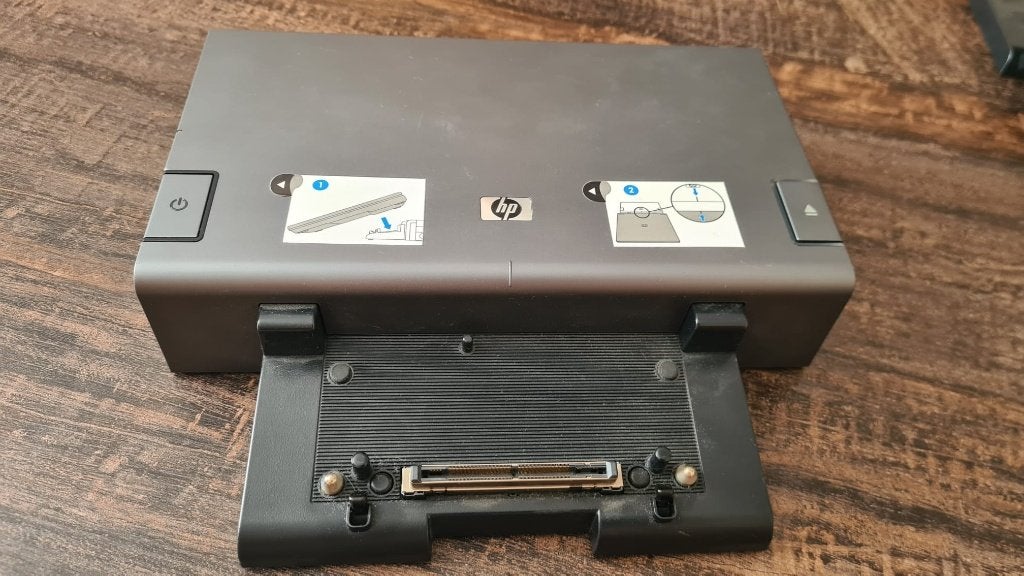 HP dockingstation/port replicator HSTNN-IX02 EN489AA, Computers en Software, Dockingstations, Gebruikt, Docking station, Laptop