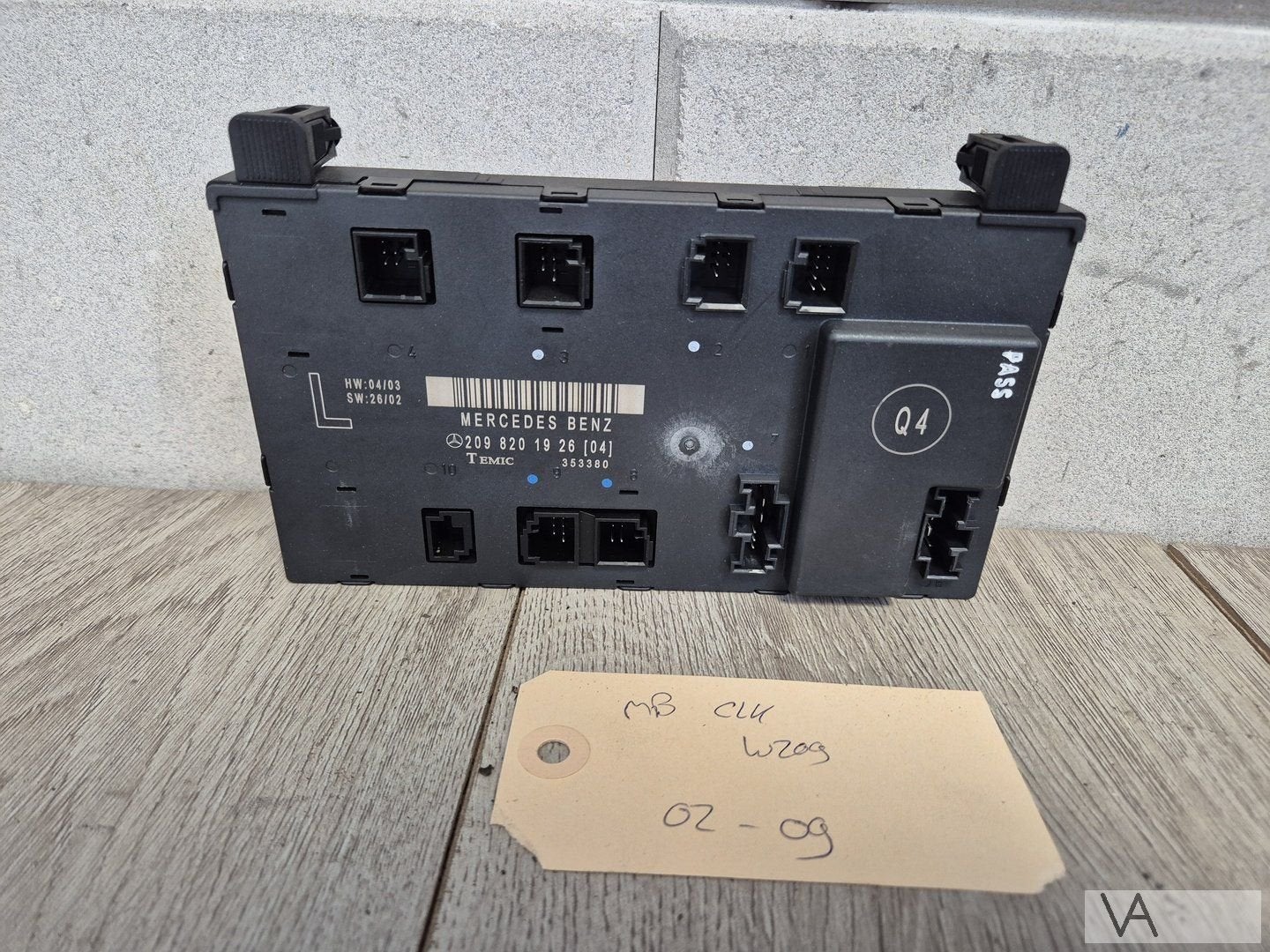 Deurmodule Mercedes CLK klasse W209 2002 - 2009 2098201926, Gebruikt, -, Ophalen of Verzenden, -
