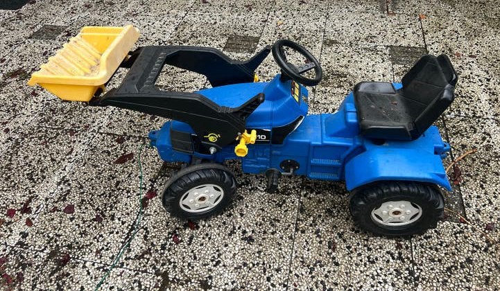 Blauwe traptractor met voorlader - MOET VANDAAG WEG 3-9, Ophalen, Gebruikt