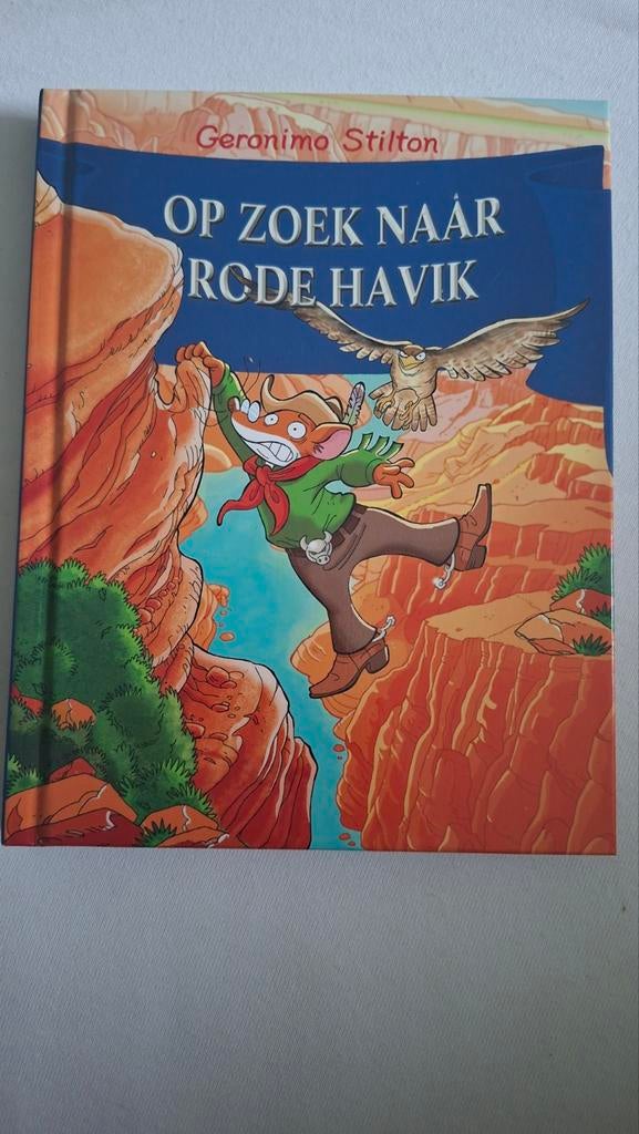 Geronimo Stilton: Op zoek naar Rode Havik, Fictie algemeen, Geronimo Stilton, Ophalen of Verzenden, Zo goed als nieuw