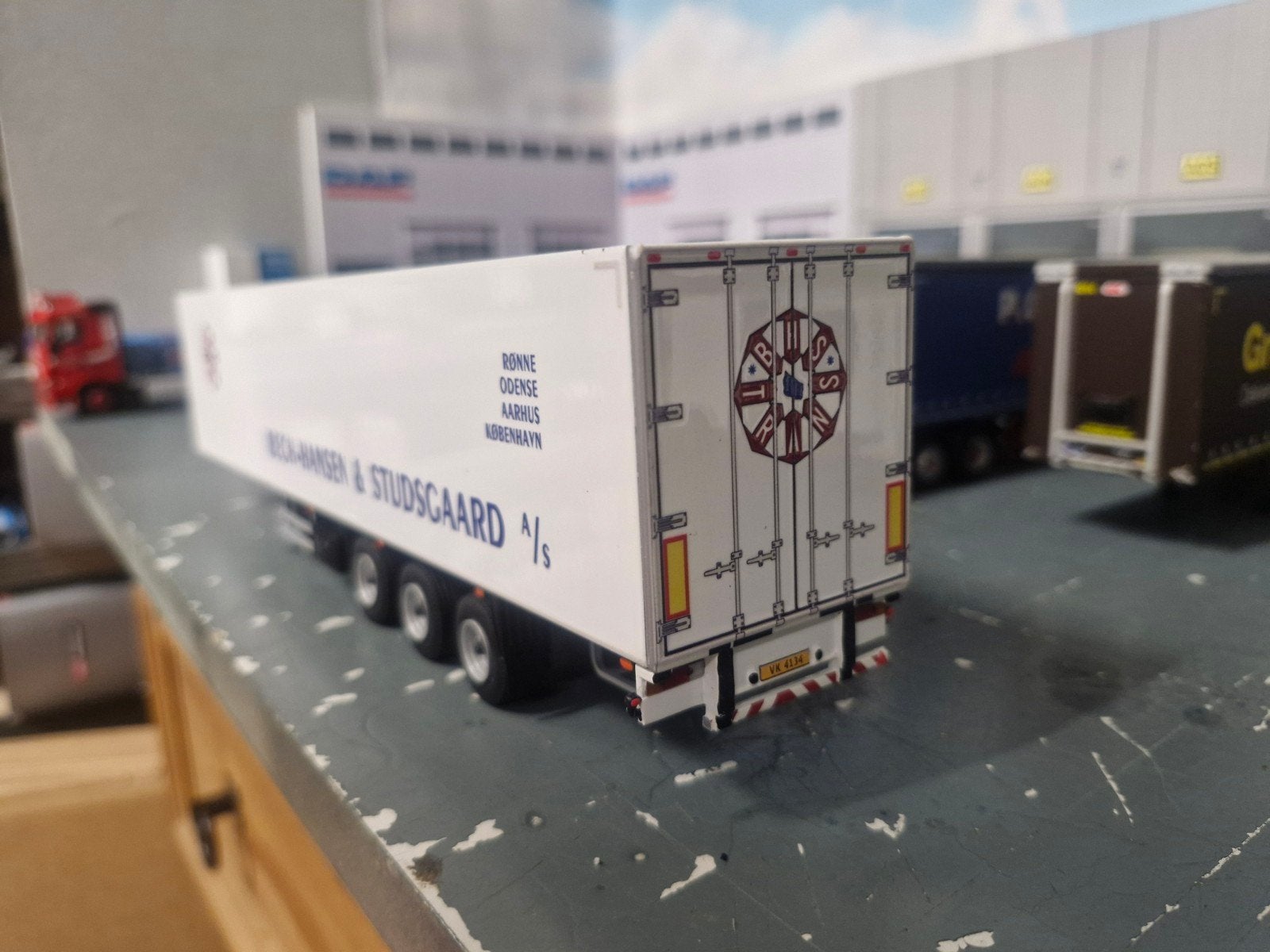 koeltrailer wsi, Hobby en Vrije tijd, Modelauto's | 1:50, Ophalen of Verzenden, Zo goed als nieuw, Bus of Vrachtwagen, Wsi