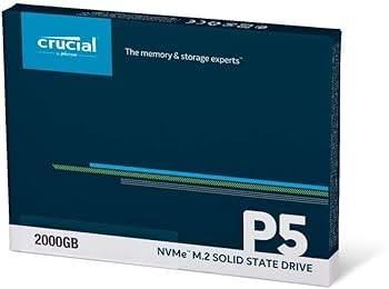 Crucial P5 NVMe SSD 2TB 2000GB, Computers en Software, Harde schijven, Intern, Crucial, SSD, Info@knapptech.nl