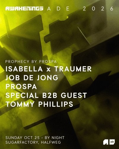 3x Prospa ADE 2026 oktober, Tickets en Kaartjes, Drie personen of meer, Oktober