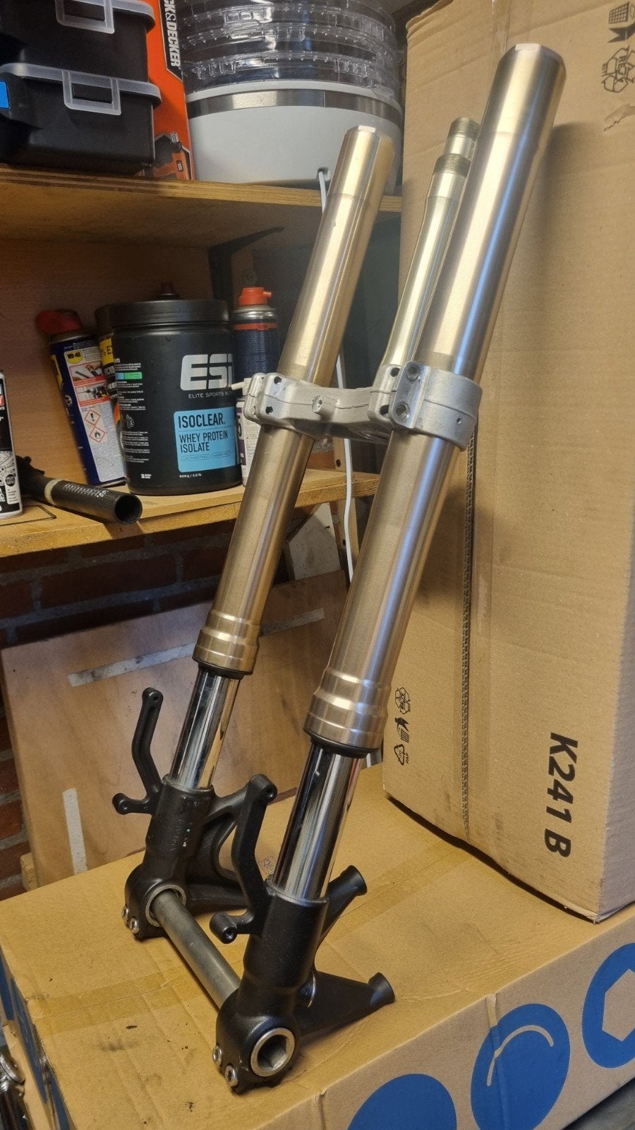 2009-2013 zx6r showa bpf upside down voorvork, Ophalen, Gebruikt