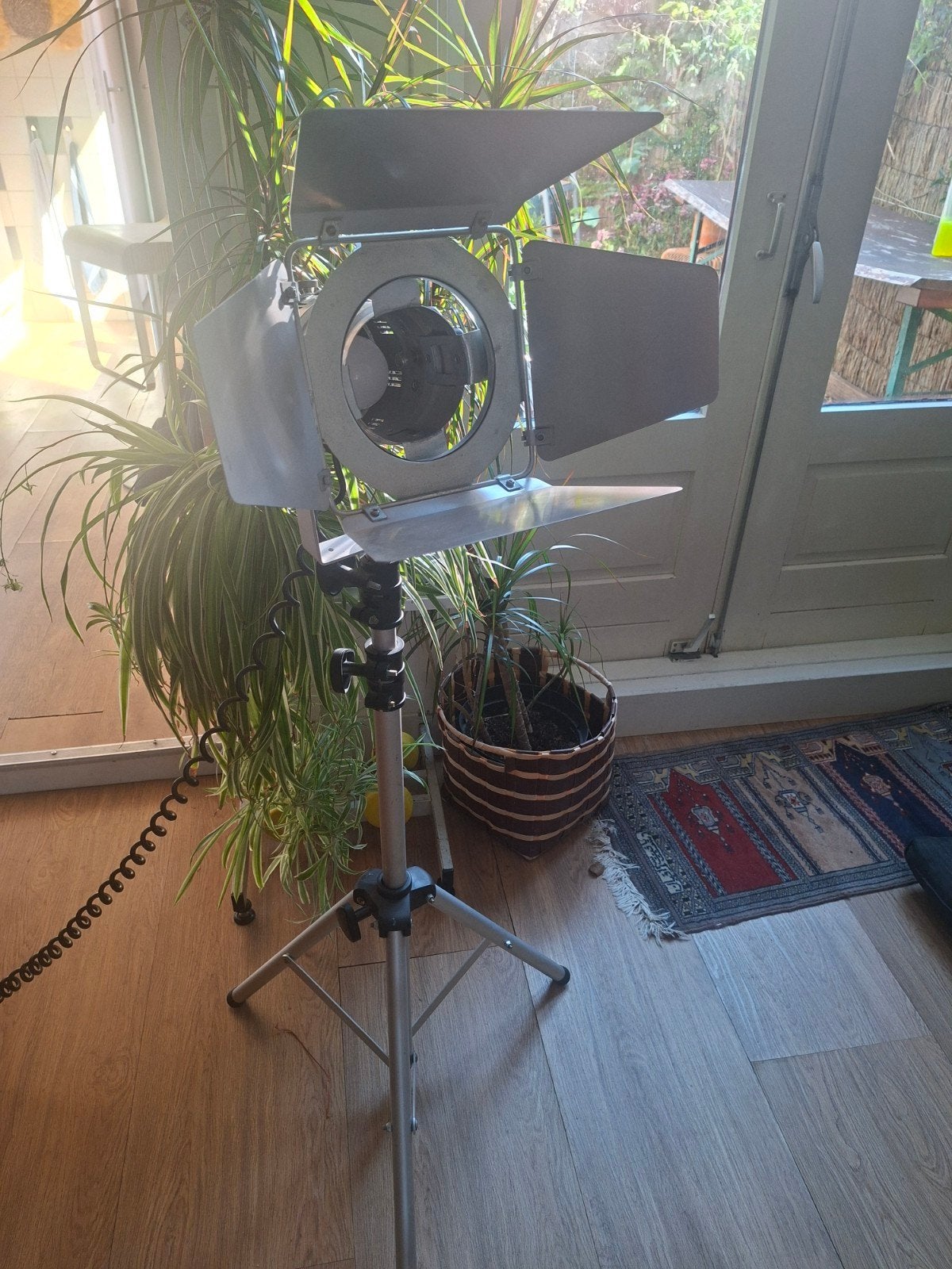 Vintage Studio Spotlamp op Statief - Industriële Stijl, Ophalen of Verzenden, Zo goed als nieuw