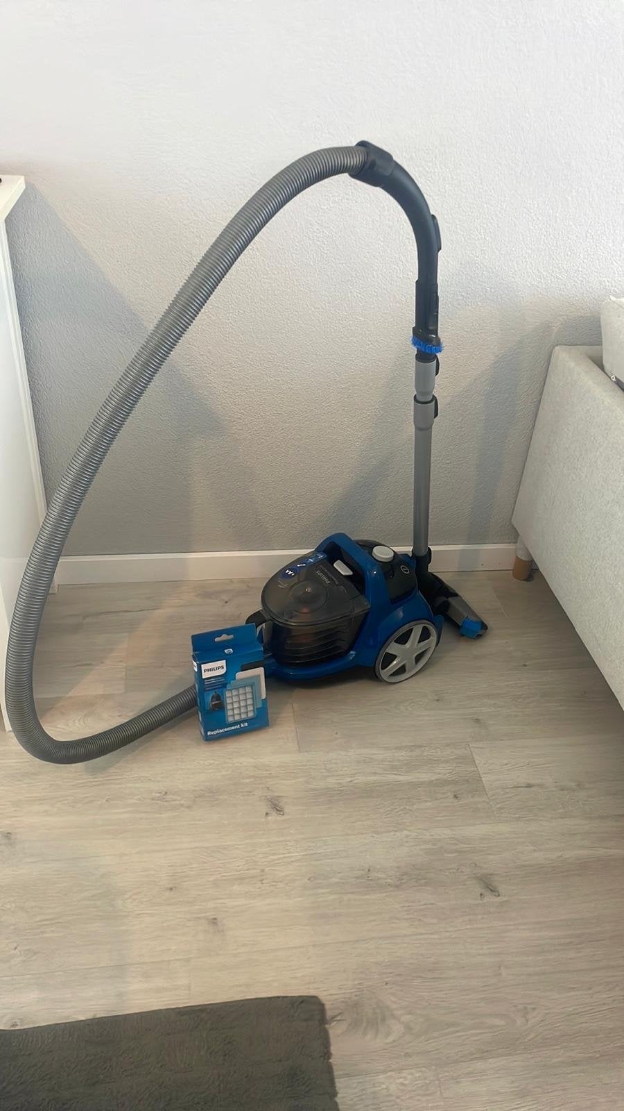 Philips PowerPro Compact Stofzuiger - Zonder zak, Witgoed en Apparatuur, Ophalen, Inclusief accessoires, Philips, Zo goed als nieuw
