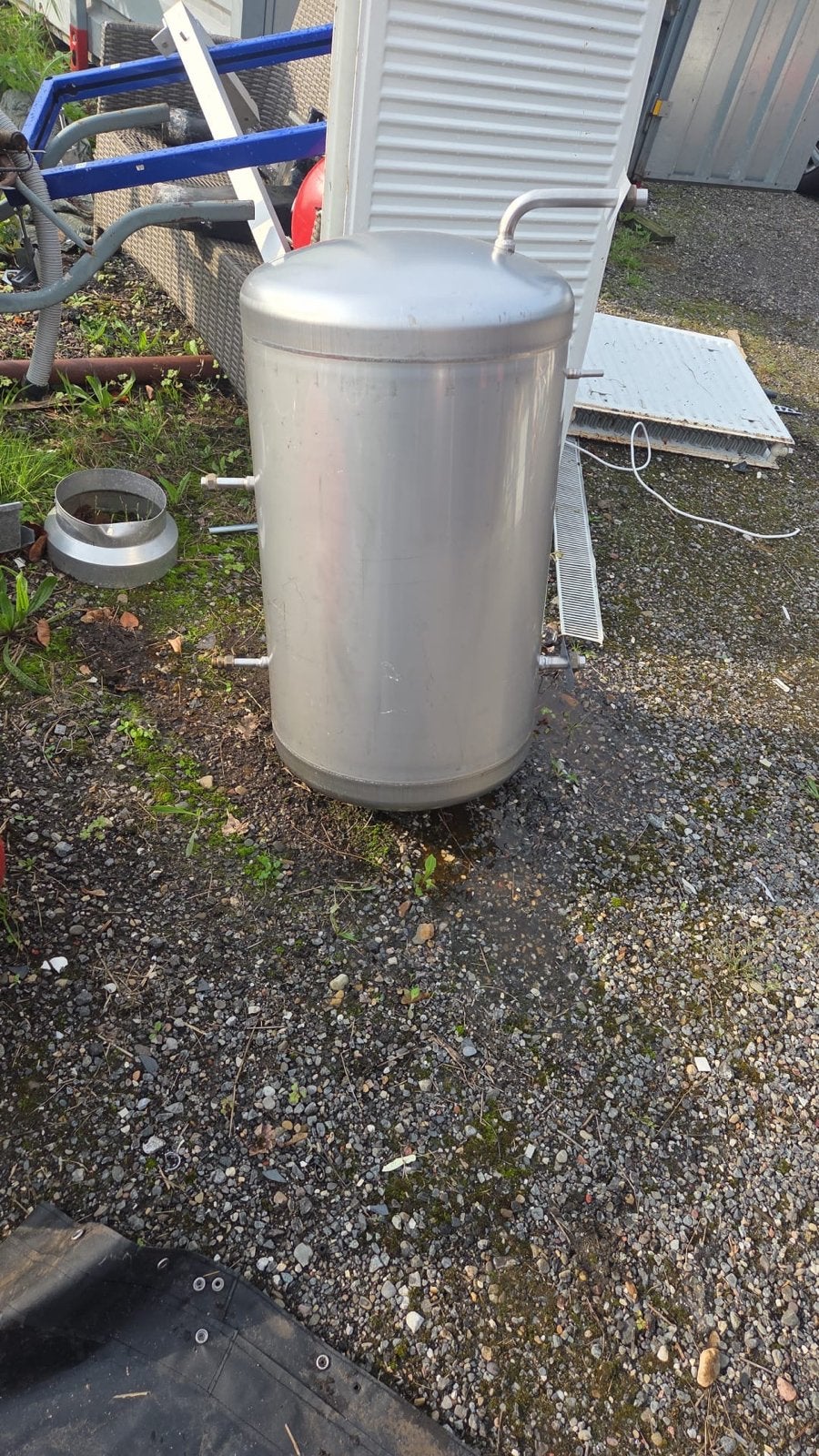 RVS boiler/warmwatervat, 100 liter of meer, Ophalen, Gebruikt, Boiler