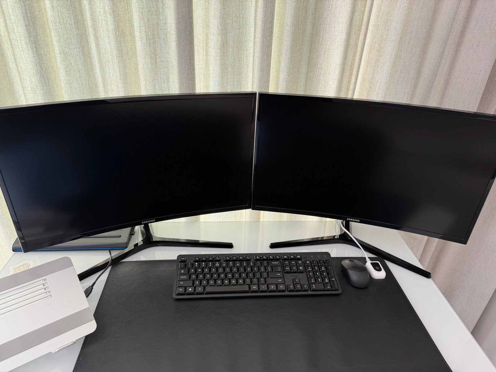 2X Samsung C27F398FH Curved Monitor - 27 inch Full HD, Curved, VA, Full HD, Ophalen of Verzenden