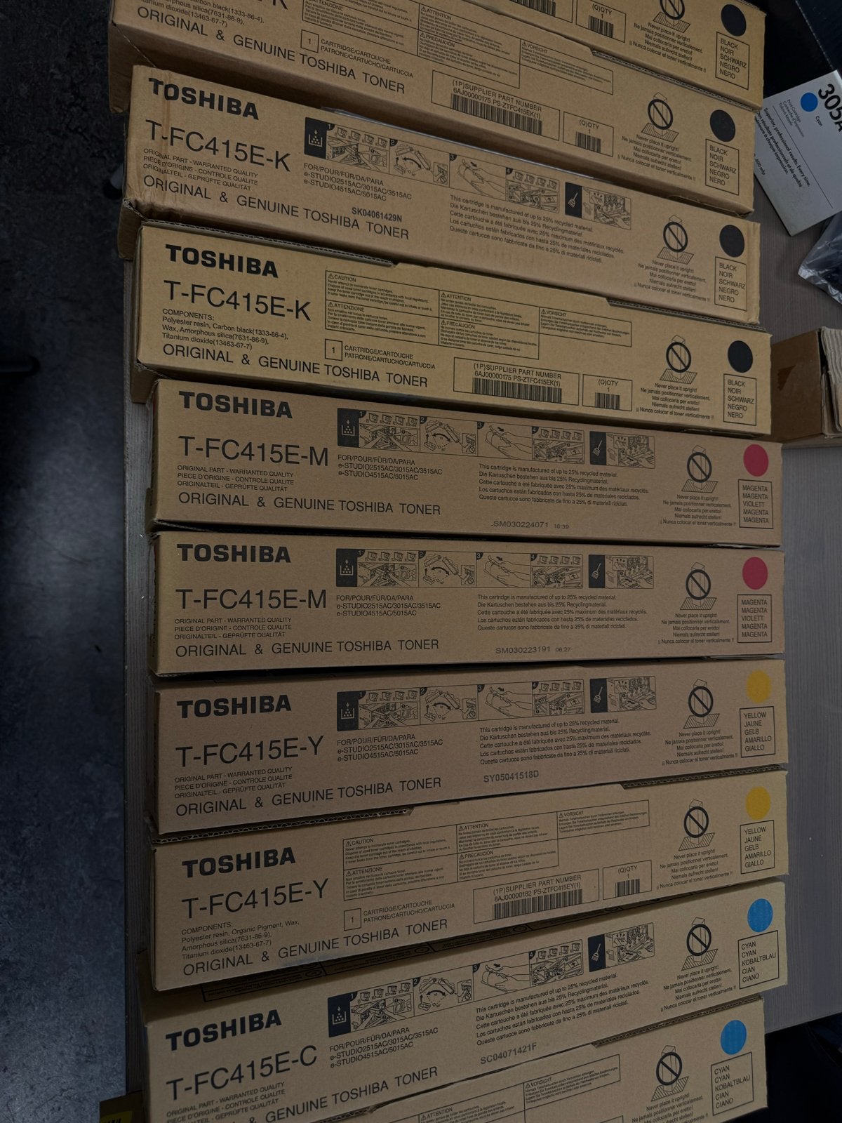 Toshiba T-FC415 Toner Cartridges - Diverse Kleuren, Computers en Software, Printers, Printer, Ophalen of Verzenden, Laserprinter