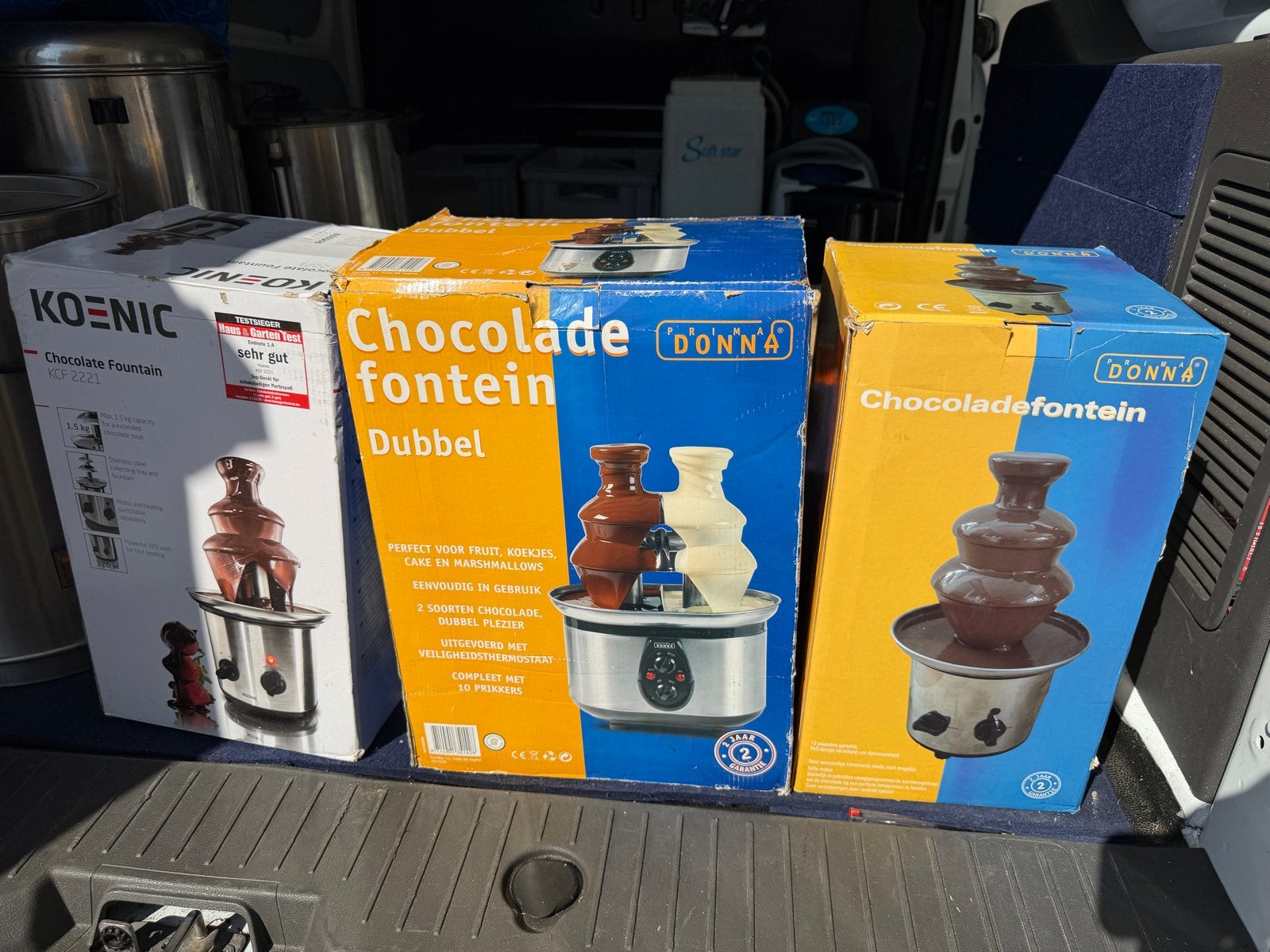 Chocoladefonteinen - Ideaal voor candybar (3 stuks), Ophalen, Zo goed als nieuw