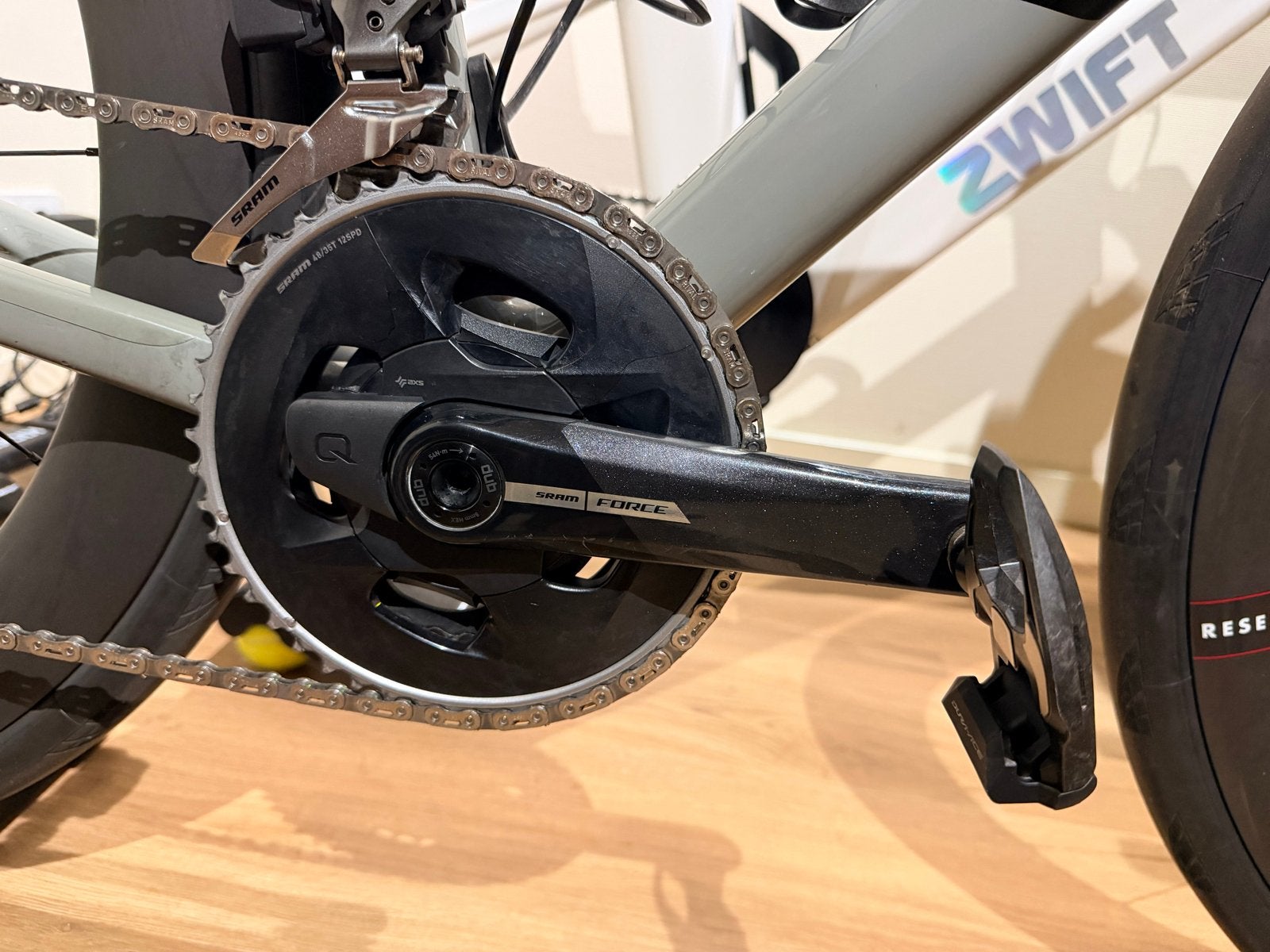 SRAM Force AXS Crankstel 165mm met Quarq PM 48/35T 12SPD, Fietsen en Brommers, Fietsonderdelen, Crankstel of Pedalen, Gebruikt