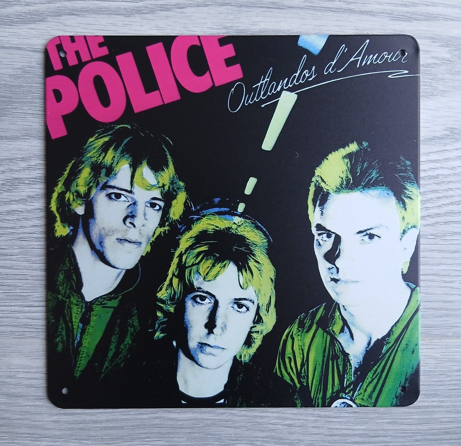 The Police Outlandos D' Amour 20x20 cm Metalen Reclamebord, Ophalen of Verzenden, Nieuw, Poster, Artwork of Schilderij