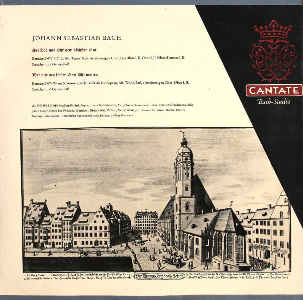Bach - Kantates BWV 93 en 117 - Ludwig Doormann, Gebruikt, Ophalen of Verzenden, 12 inch, Barok