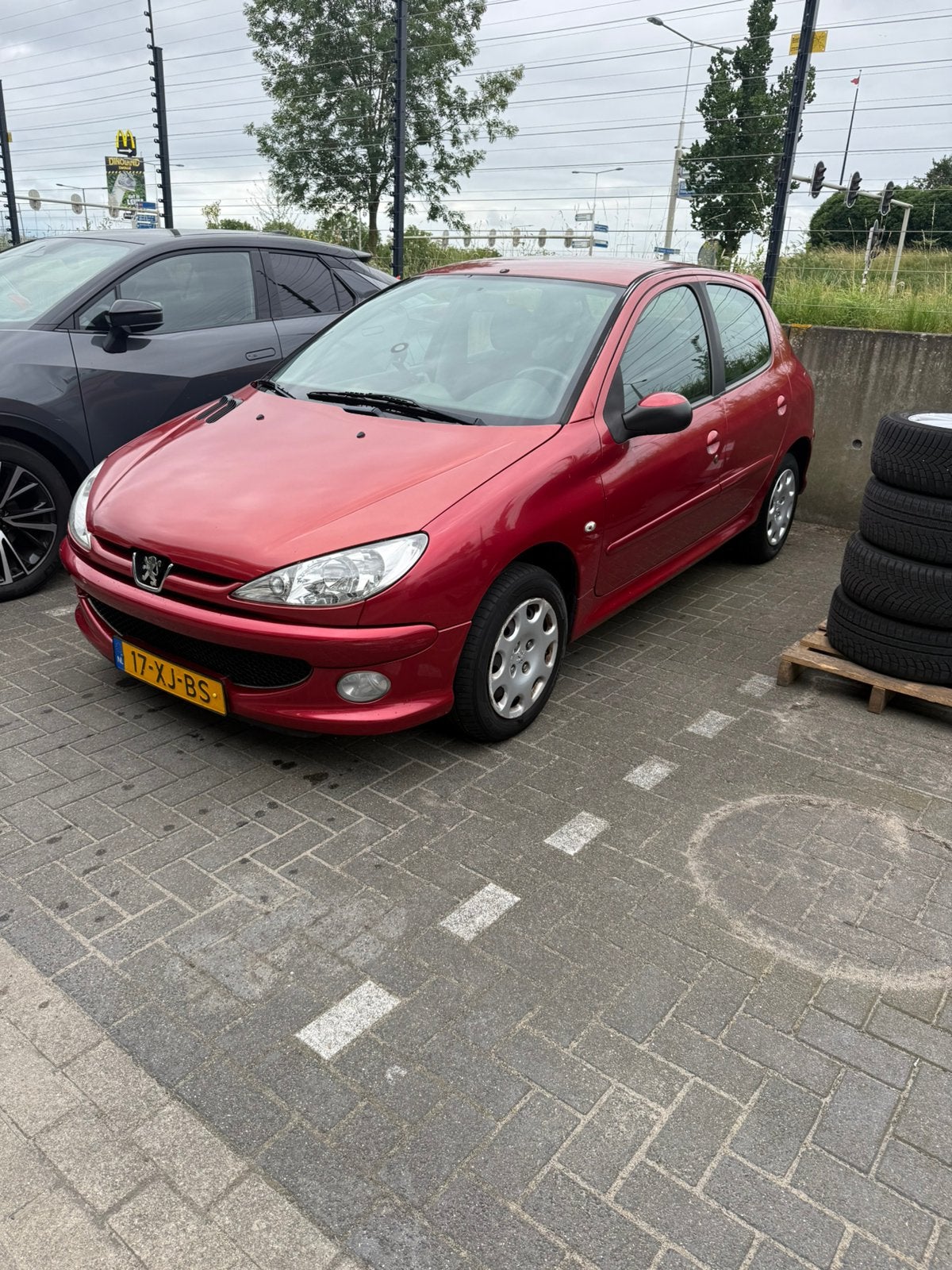Peugeot 206 Bouwjaar 2007.., Auto's, Voorwielaandrijving, Stof, Handgeschakeld, Grijs