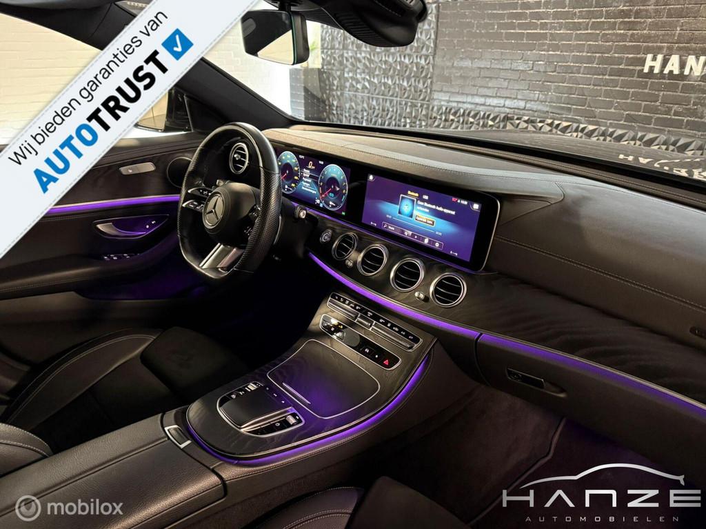 Mercedes E-klasse E300e 2×AMG|Pano|Widescreen|ACC|Lane, Achterwielaandrijving, Gebruikt, 4 cilinders, Met garantie (alle)