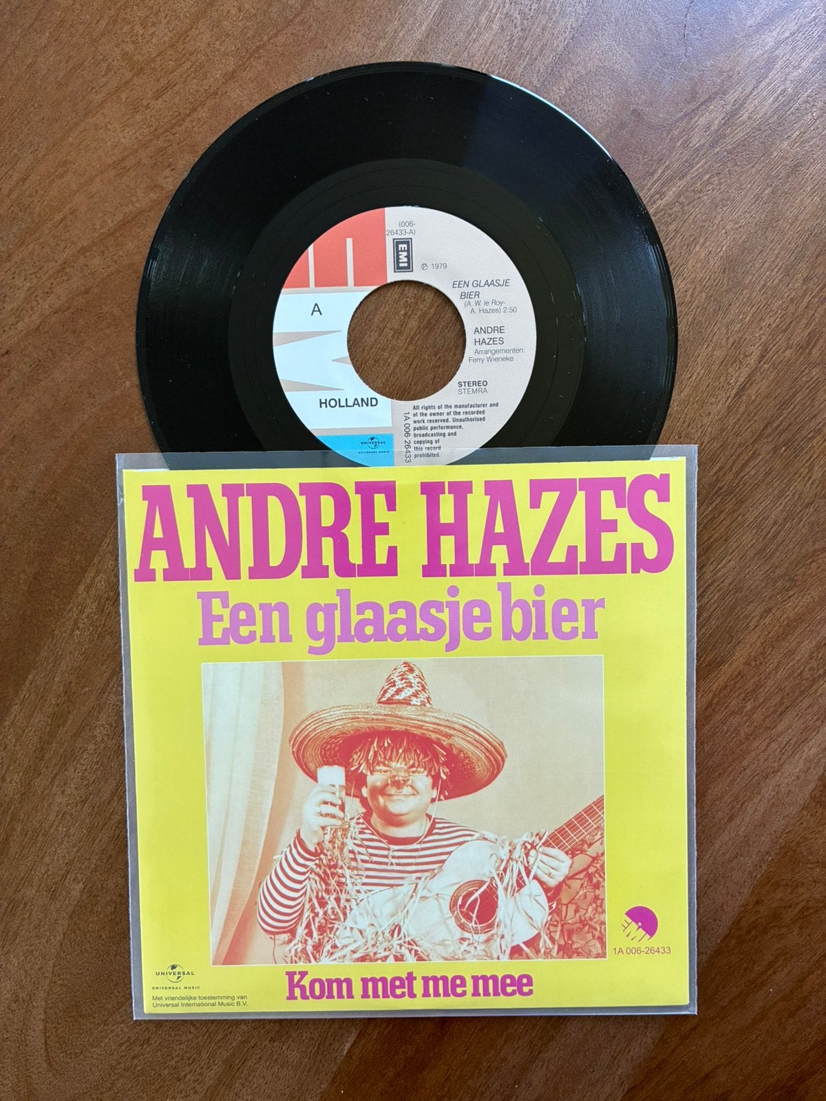 André Hazes - Een glaasje bier, Cd's en Dvd's, Vinyl Singles, Ophalen of Verzenden