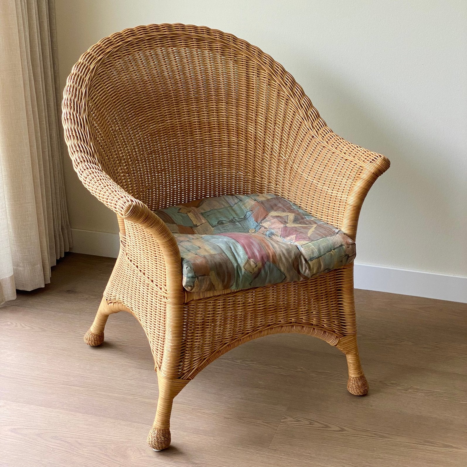 Zeer fraaie rotan fauteuil, Huis en Inrichting, Ophalen, Zo goed als nieuw, Tijdloos, 50 tot 75 cm