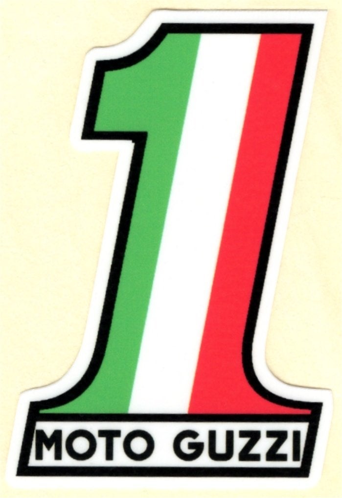 Moto Guzzi Nr. 1 sticker #12, Verzenden
