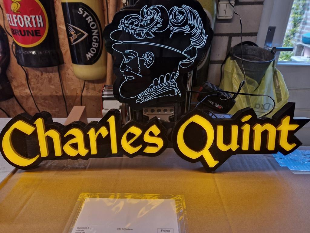 Charles Quint lichtreclame, Ophalen of Verzenden, Nieuw, Overige typen, Overige merken