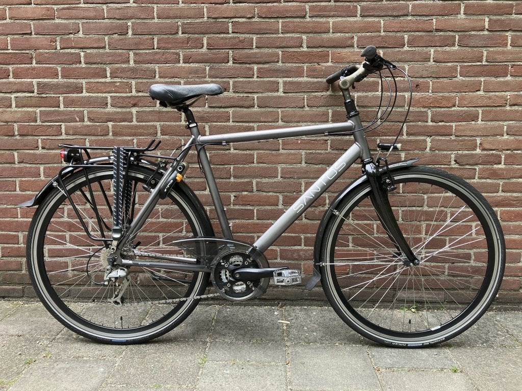 Santos vakantiefiets framemaat 57, Fietsen en Brommers, Fietsen | Heren | Sportfietsen en Toerfietsen, 28 inch, Gebruikt, Velgrem