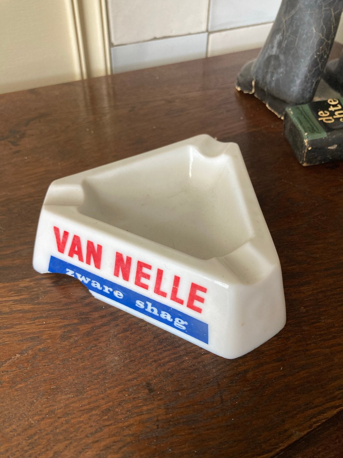 Vintage Van Nelle Zware Shag Asbak, Verzamelen, Ophalen of Verzenden, Gebruikt, Asbak