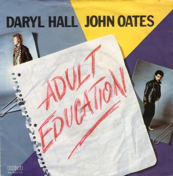 Daryl Hall & John Oates – Adult Education (1984), Fotohoes, 7 inch, Ophalen of Verzenden, Zo goed als nieuw