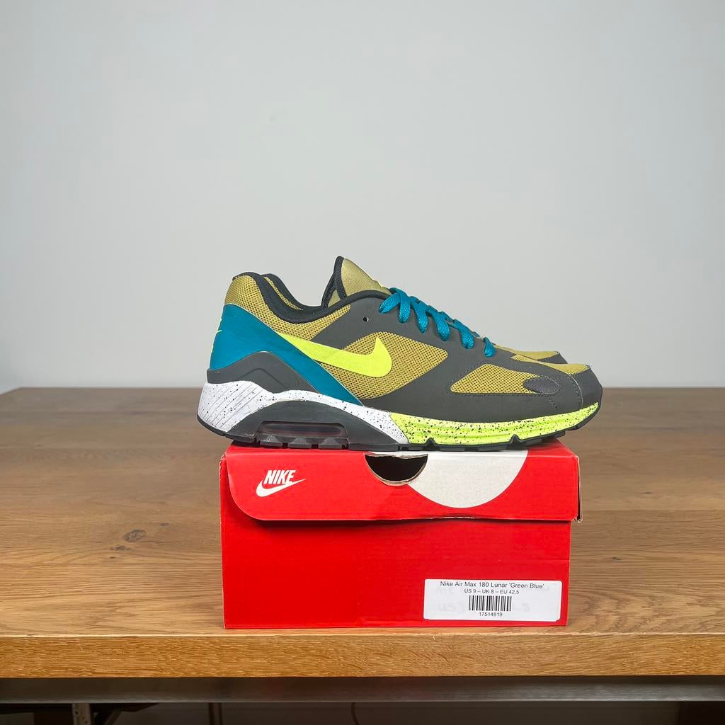 Nike Air Max 180 Lunar 'Green Blue' US9 | EU42.5, Overige kleuren, Verzenden, Nike, Sneakers of Gympen