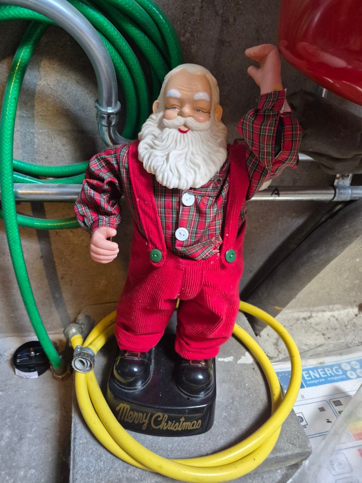 Vintage kerstman animatronic (niet getest), Ophalen of Verzenden, Gebruikt
