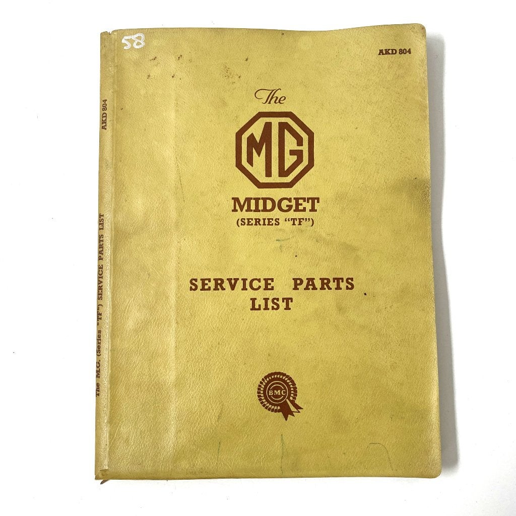 The MG Midget (series TF) service parts list 1958, Boeken, Auto's | Boeken, Verzenden, Gelezen, Overige merken