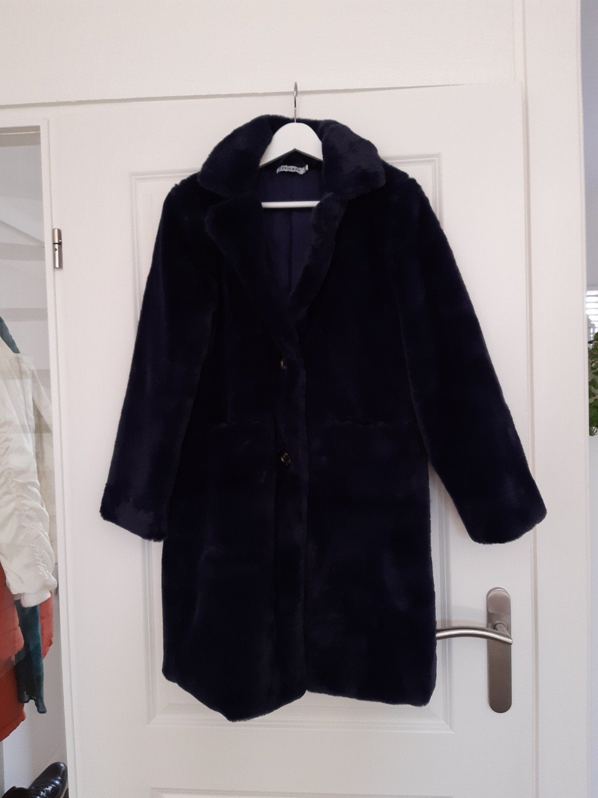 Teddy dames jas S/M, Maat 38/40 (M), Blauw, Ophalen of Verzenden, Zo goed als nieuw